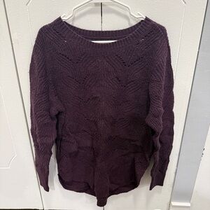 NWOT Sonoma Purple Knit Sweater